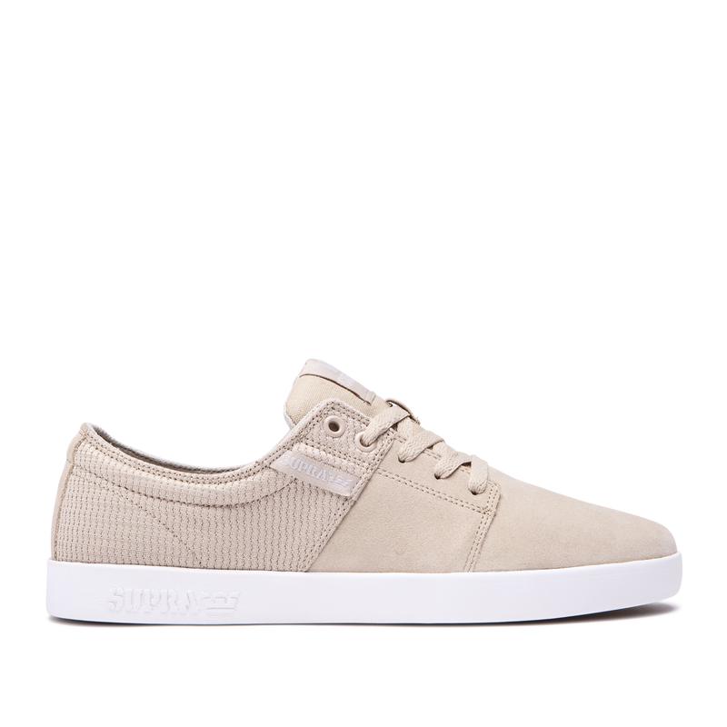 Supra STACKS II Sneaker Low Damen Beige Online Kaufen GFWAO2753